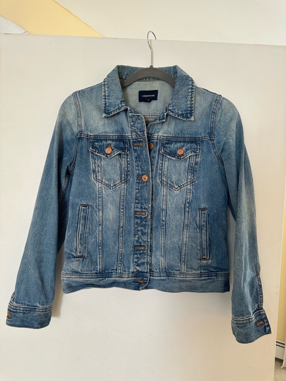 J. Crew Classic Light Blue Washed Denim Jacket